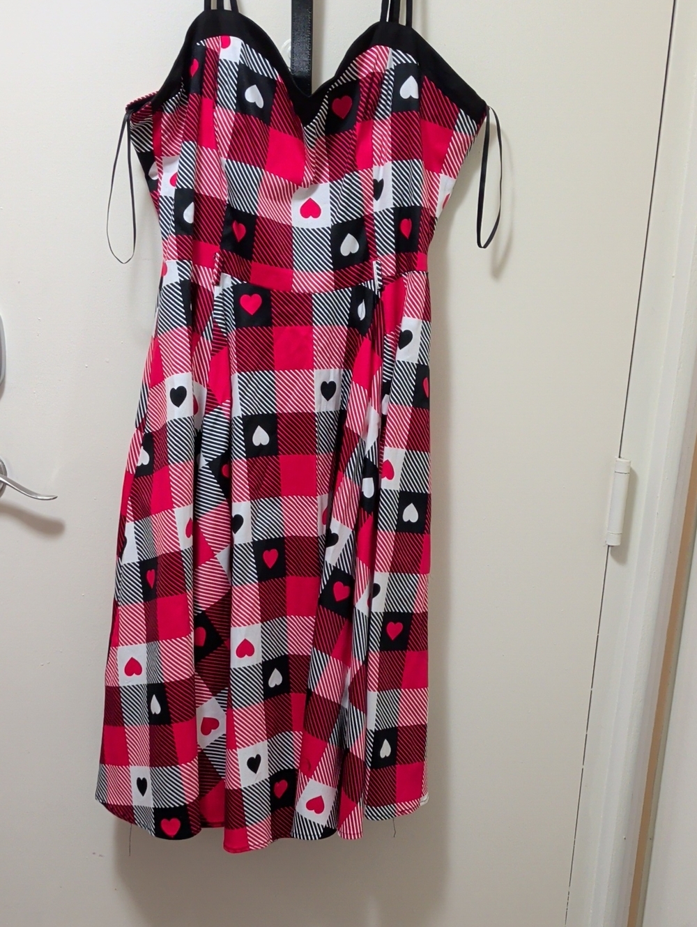 Colectif/Modcloth Heart Fit-and-Flare Vintage-style Dress Size 16/Uk20